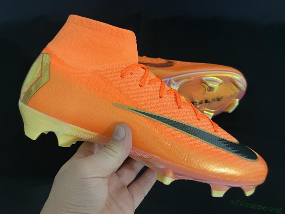 Unisex Nike Air Zoom Mercurial Superfly 10 Elite FG Football Boots - Red/Black/Gold