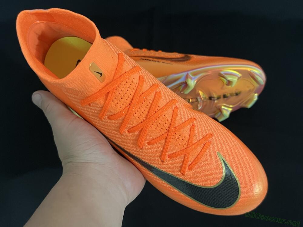 Unisex Nike Air Zoom Mercurial Superfly 10 Elite FG Football Boots - Red/Black/Gold