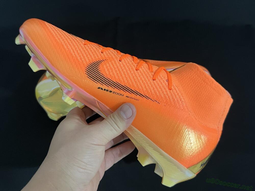 Unisex Nike Air Zoom Mercurial Superfly 10 Elite FG Football Boots - Red/Black/Gold