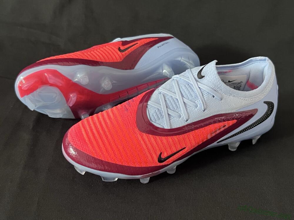 Unisex Nike Phantom 6 Elite Low FG Football Boots - Red/Jade/Black