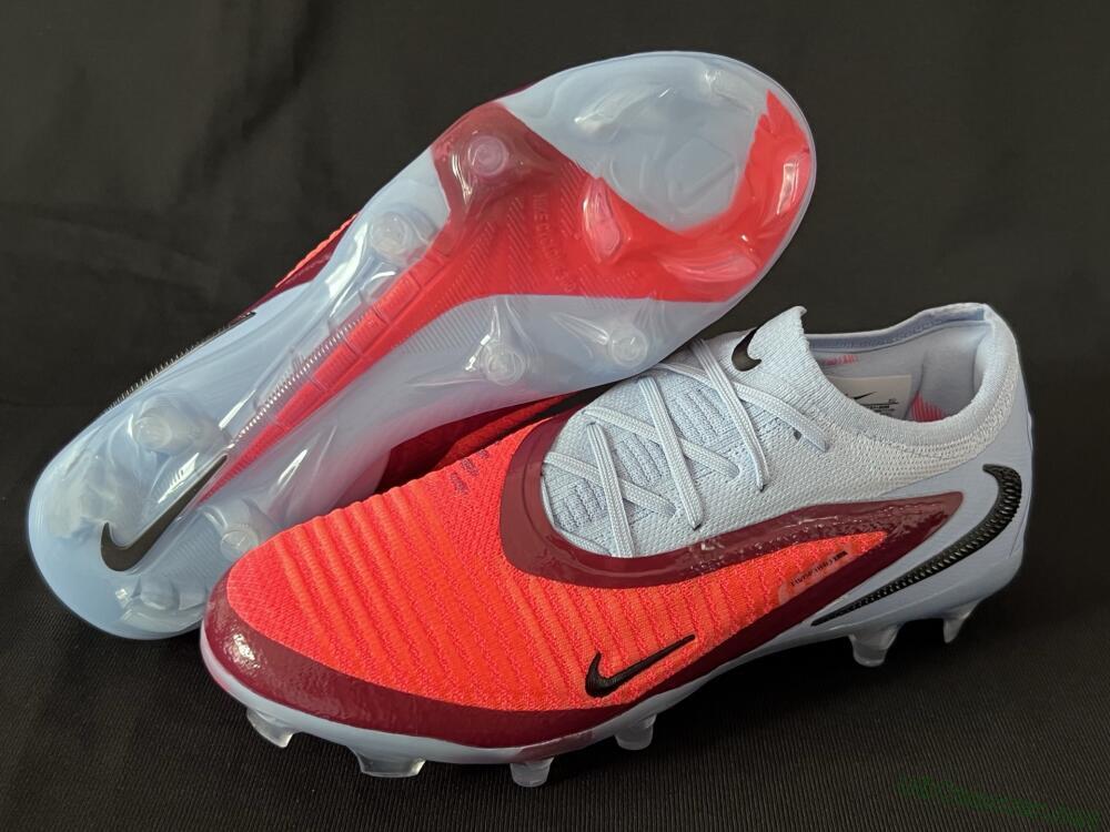 Unisex Nike Phantom 6 Elite Low FG Football Boots - Red/Jade/Black