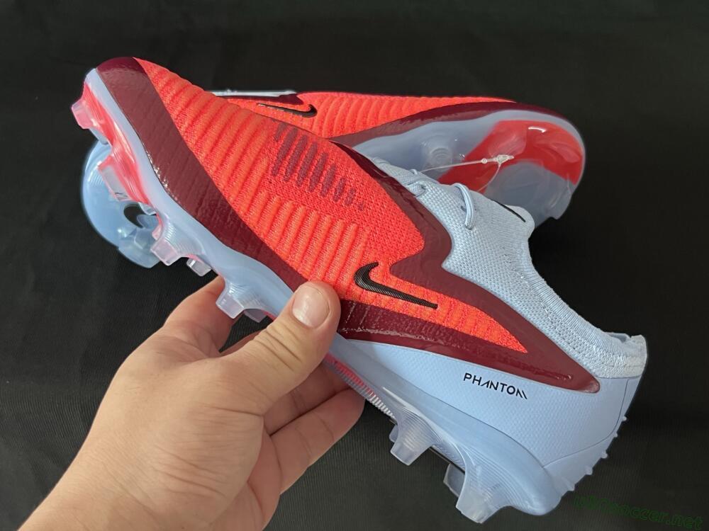 Unisex Nike Phantom 6 Elite Low FG Football Boots - Red/Jade/Black