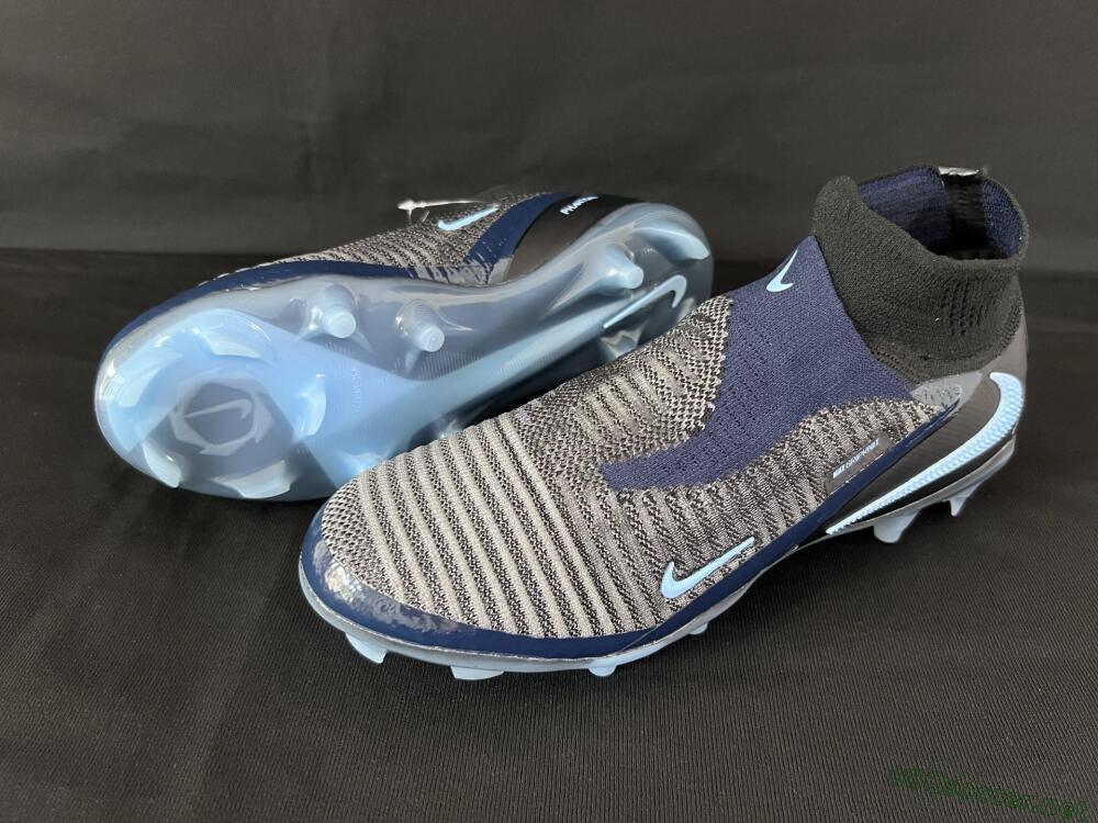 Men's Nike Phantom 6 Elite High FG Football Boots - Silver/White/Black