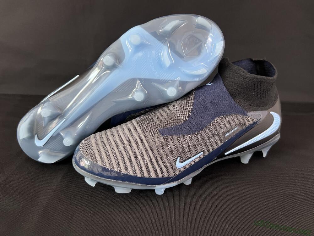 Men's Nike Phantom 6 Elite High FG Football Boots - Silver/White/Black