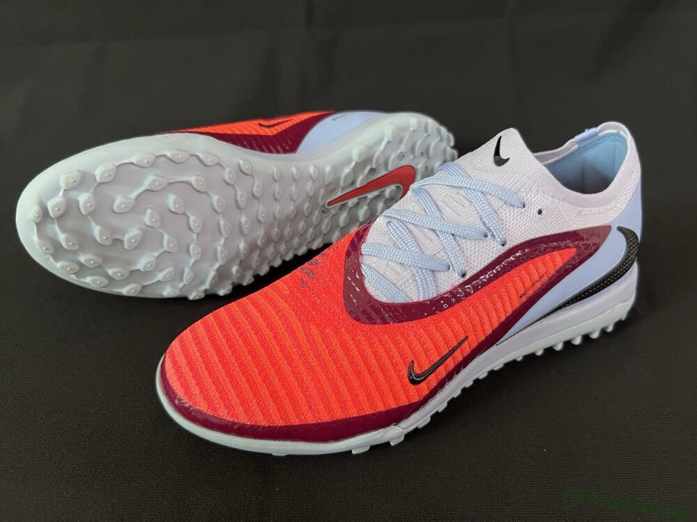 Men's Nike Phantom 6 Elite TF Football Shoes - Red/Jade/Black