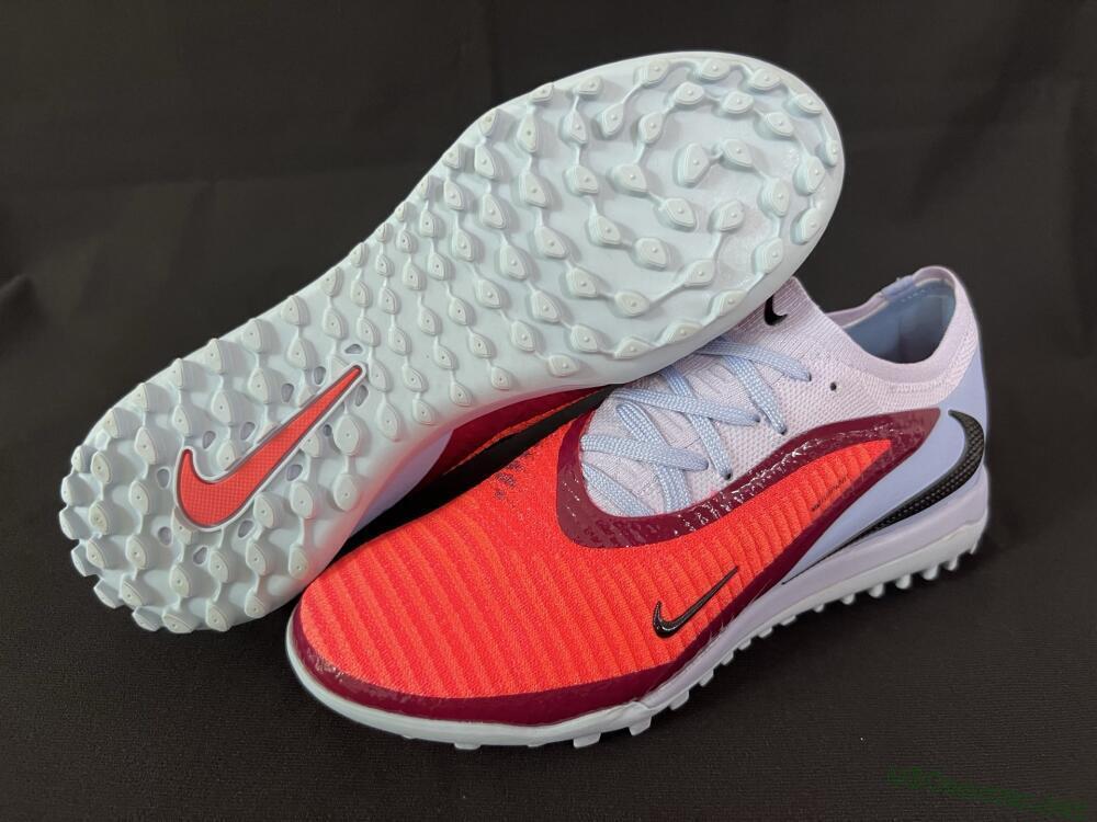 Men's Nike Phantom 6 Elite TF Football Shoes - Red/Jade/Black