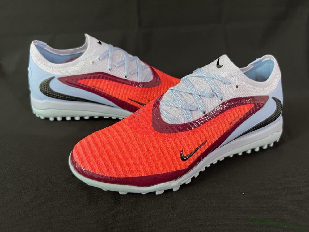 Men's Nike Phantom 6 Elite TF Football Shoes - Red/Jade/Black