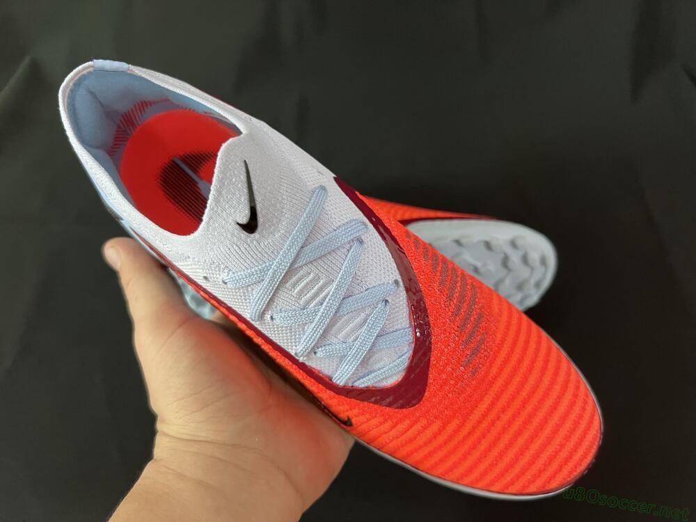 Men's Nike Phantom 6 Elite TF Football Shoes - Red/Jade/Black