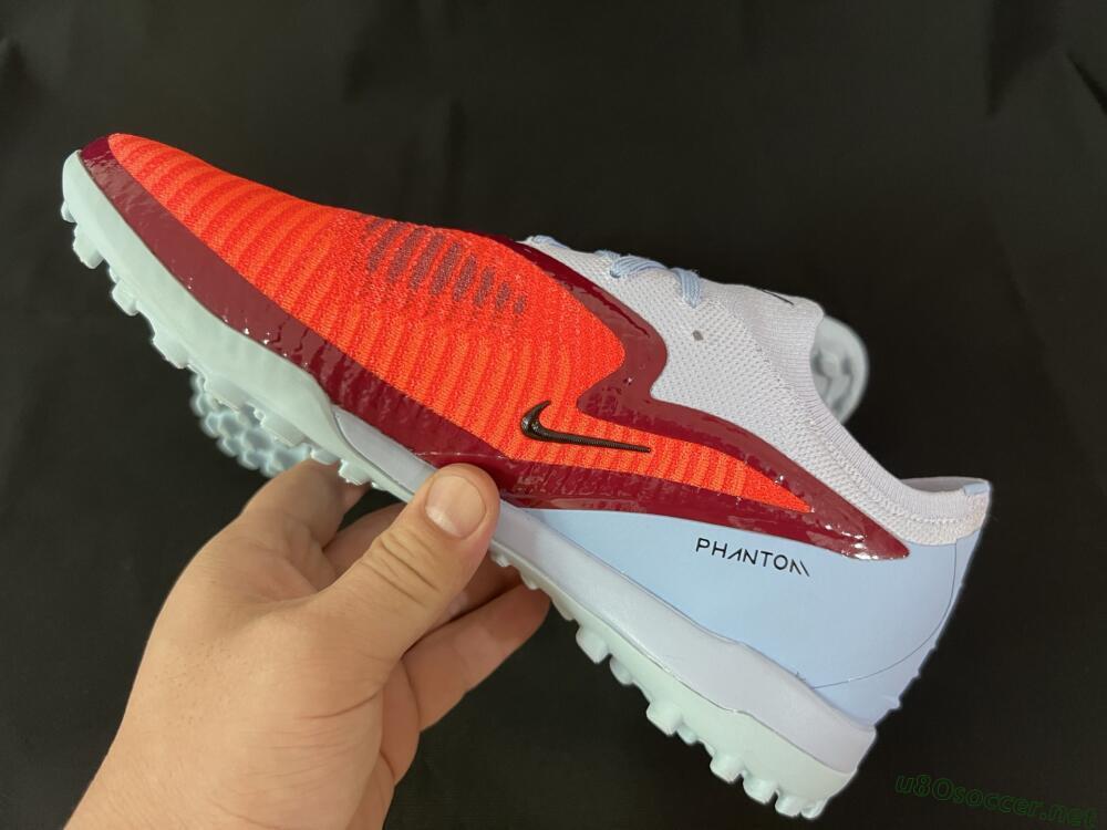 Men's Nike Phantom 6 Elite TF Football Shoes - Red/Jade/Black