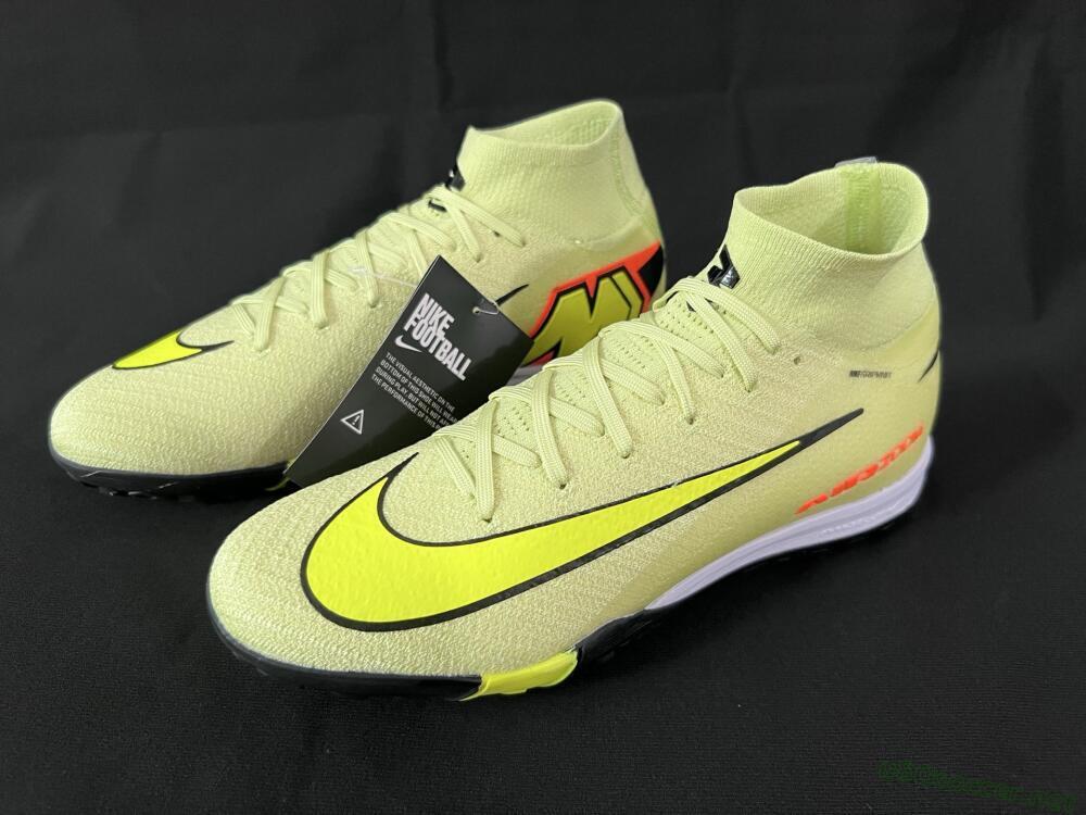 Unisex Nike Air Zoom Mercurial Superfly 10 Elite TF Football Shoes - Brown/Yellow/Black