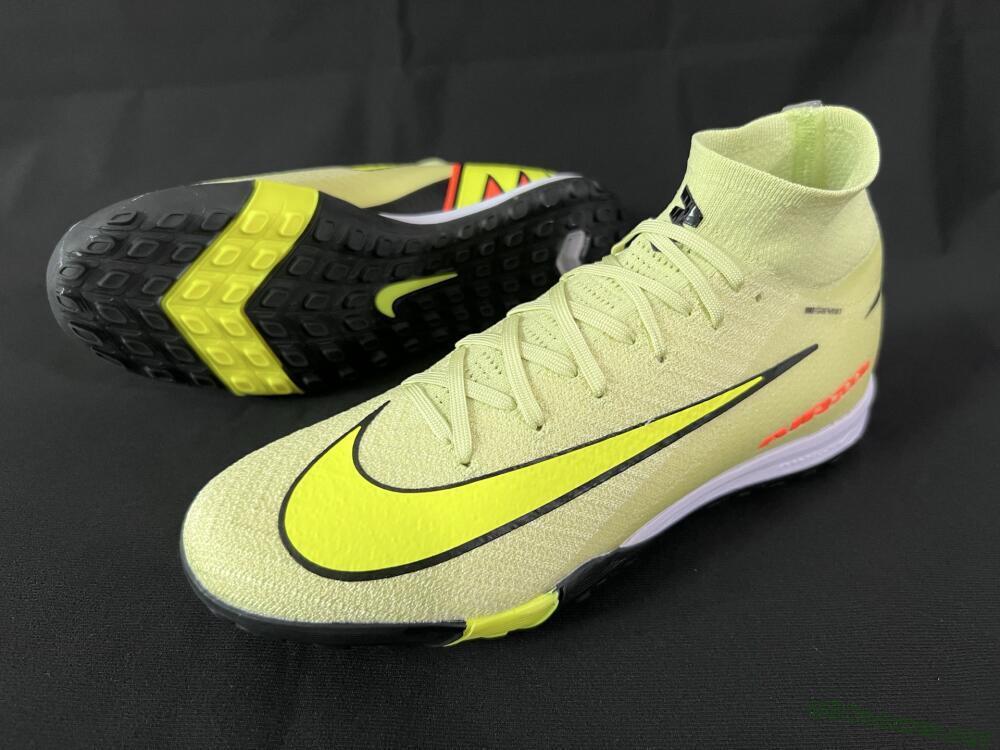 Unisex Nike Air Zoom Mercurial Superfly 10 Elite TF Football Shoes - Brown/Yellow/Black