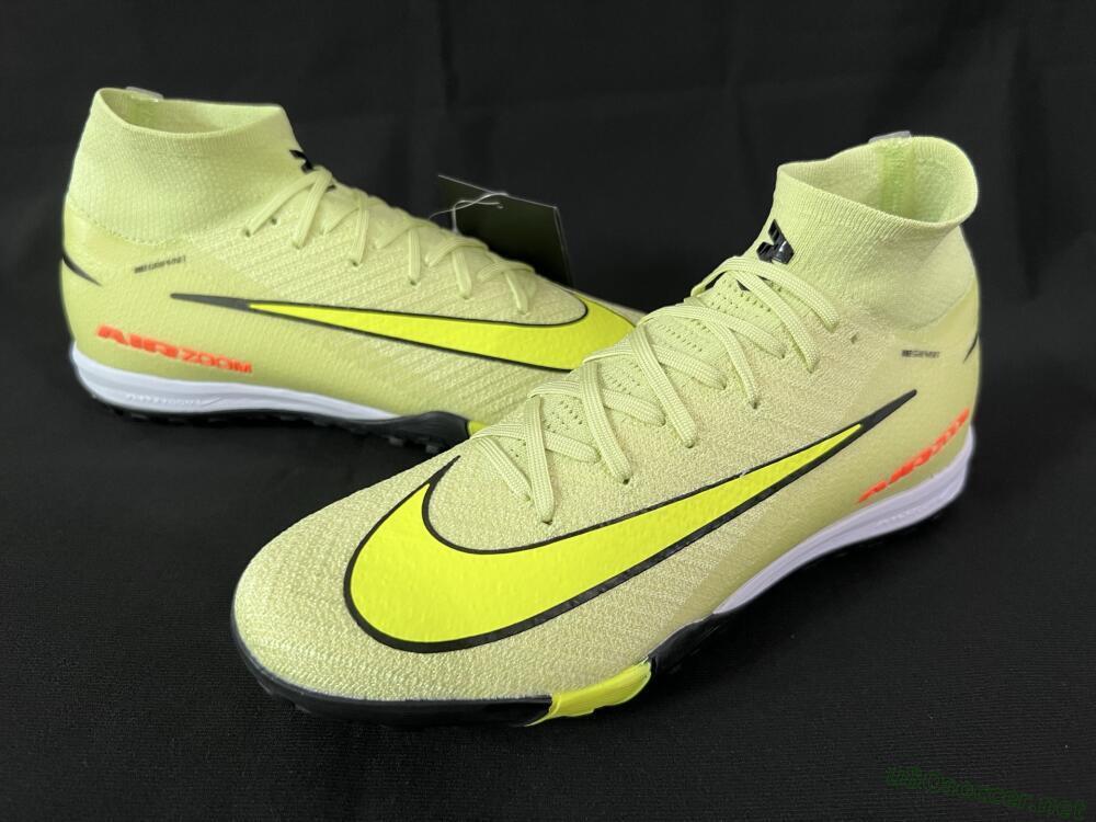 Unisex Nike Air Zoom Mercurial Superfly 10 Elite TF Football Shoes - Brown/Yellow/Black