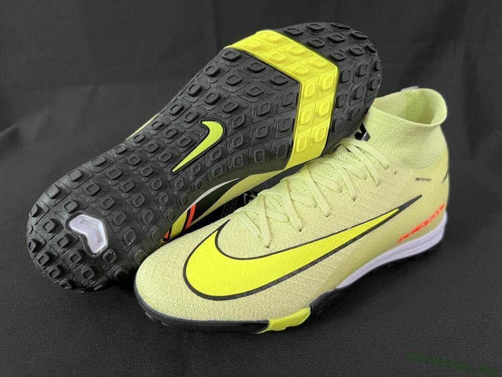 Unisex Nike Air Zoom Mercurial Superfly 10 Elite TF Football Shoes - Brown/Yellow/Black