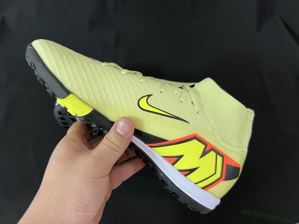 Unisex Nike Air Zoom Mercurial Superfly 10 Elite TF Football Shoes - Brown/Yellow/Black