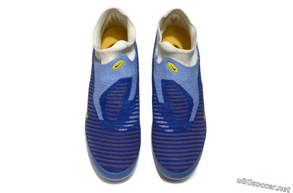 Unisex Nike Phantom 6 High Elite AG Football Boots - Blue/White/Black 4