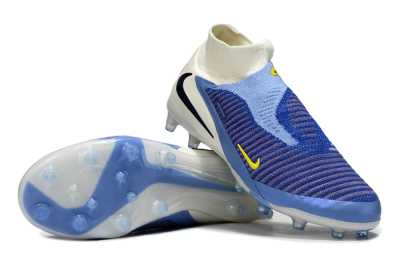 Unisex Nike Phantom 6 High Elite AG Football Boots - Blue/White/Black