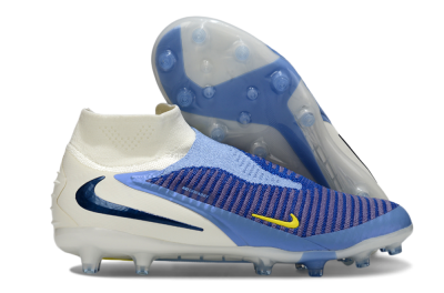 Unisex Nike Phantom 6 High Elite AG Football Boots - Blue/White/Black