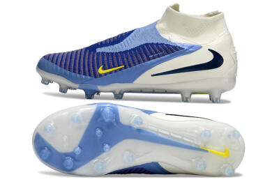 Unisex Nike Phantom 6 High Elite AG Football Boots - Blue/White/Black