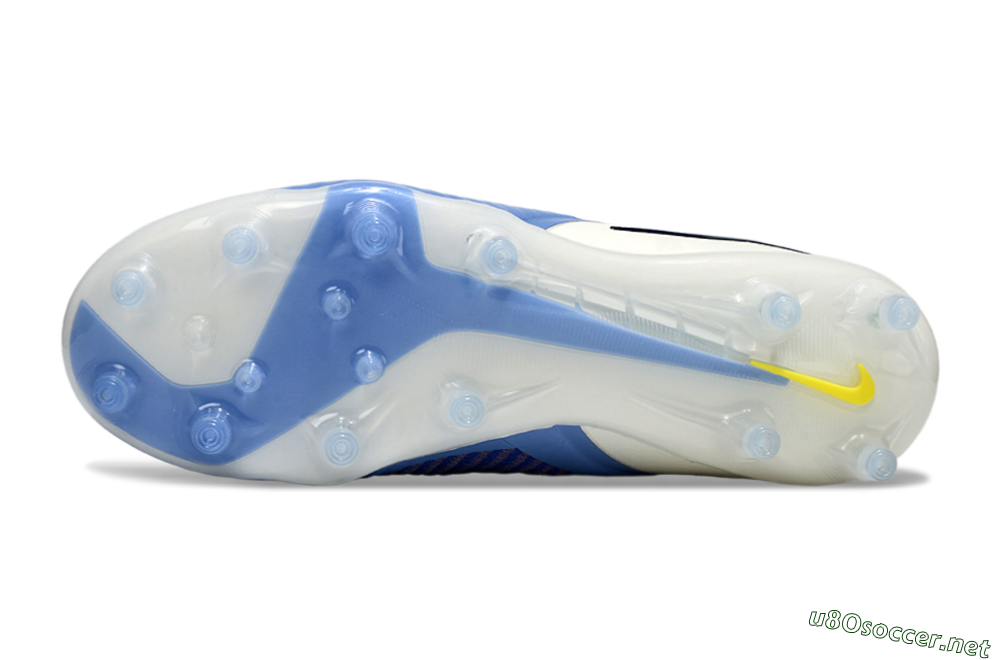 Unisex Nike Phantom 6 High Elite AG Football Boots - Blue/White/Black 6