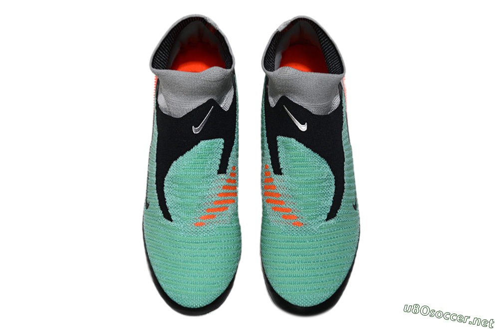 Unisex Nike Phantom 6 High Elite AG Football Boots - Jade/Black/Silver 4