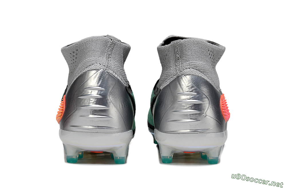 Unisex Nike Phantom 6 High Elite AG Football Boots - Jade/Black/Silver 5