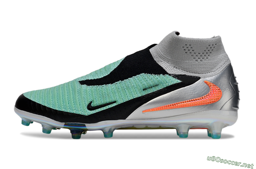Unisex Nike Phantom 6 High Elite AG Football Boots - Jade/Black/Silver 0