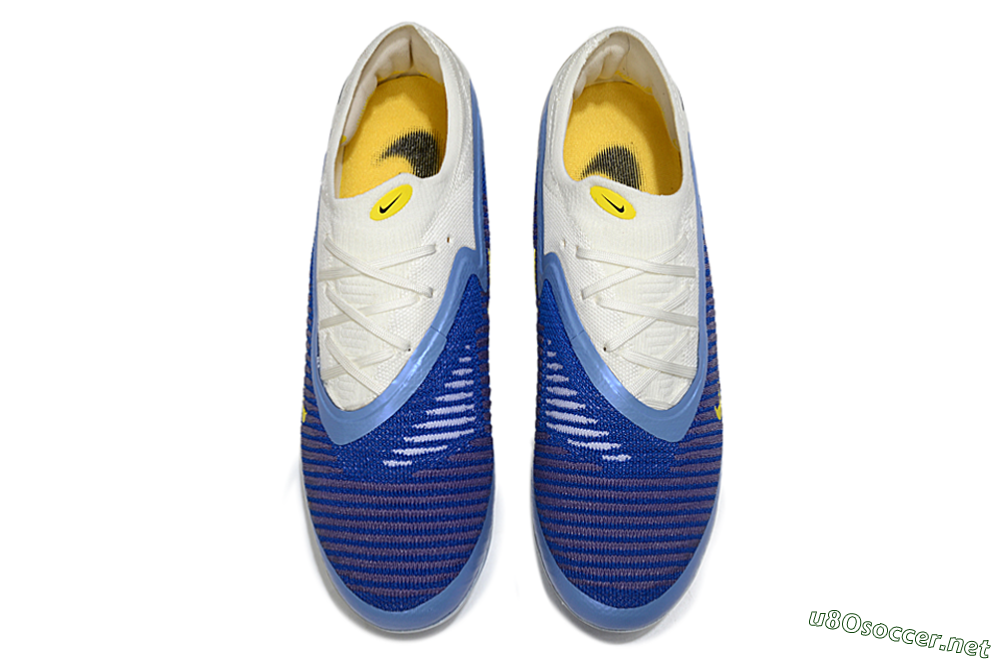 Unisex Nike Phantom 6 Low Elite AG Football Boots - Blue/White/Black 4