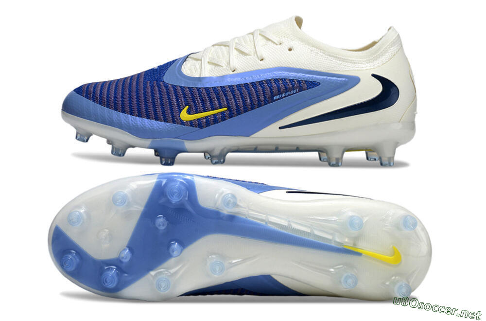 Unisex Nike Phantom 6 Low Elite AG Football Boots - Blue/White/Black 1