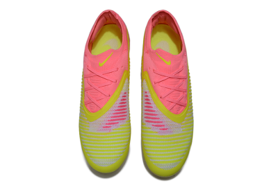 Unisex Nike Phantom 6 Low Elite FG Football Boots - Yellow/Pink/White