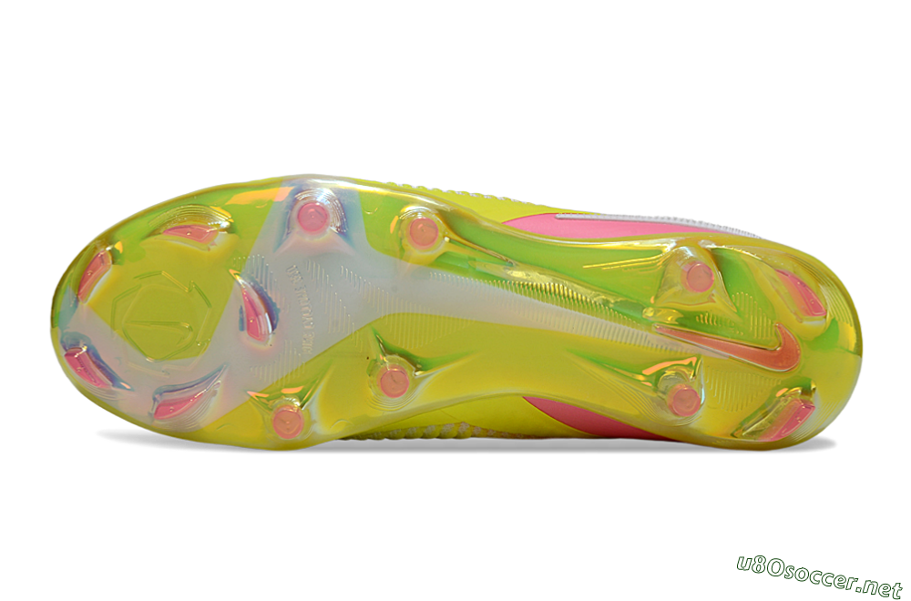 Unisex Nike Phantom 6 Low Elite FG Football Boots - Yellow/Pink/White 6