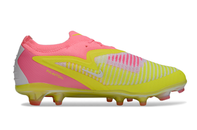 Unisex Nike Phantom 6 Low Elite FG Football Boots - Yellow/Pink/White