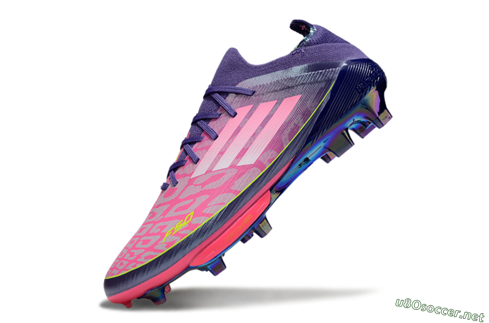 Unisex Adidas F50+ Elite Lightstrike Pro FG Football Boots - Pink/Purple/Yellow 5