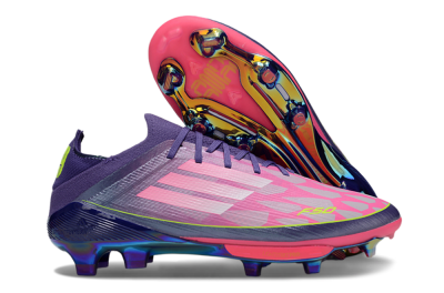 Unisex Adidas F50+ Elite Lightstrike Pro FG Football Boots - Pink/Purple/Yellow