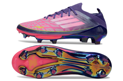 Unisex Adidas F50+ Elite Lightstrike Pro FG Football Boots - Pink/Purple/Yellow