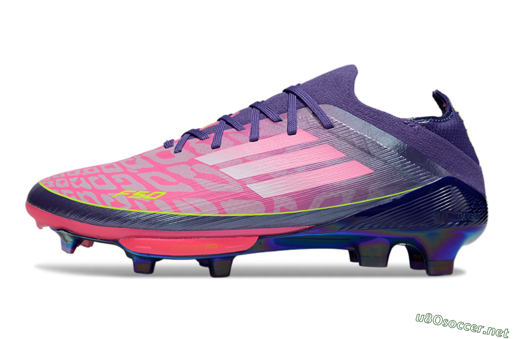 Unisex Adidas F50+ Elite Lightstrike Pro FG Football Boots - Pink/Purple/Yellow 0