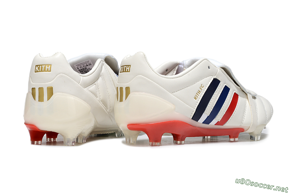 Men's Kith x Adidas Predator Mania Foldover Tongue FG Football Boots - White/Red/Black 6