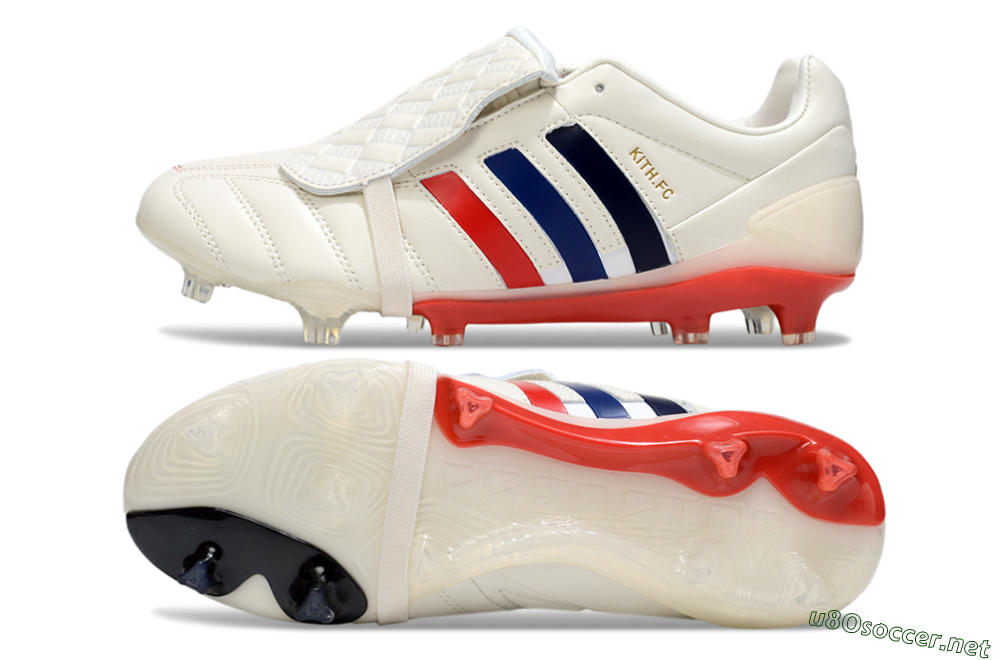 Men's Kith x Adidas Predator Mania Foldover Tongue FG Football Boots - White/Red/Black 1