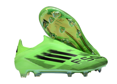 Men's Adidas F50 Elite Laceless FG Football Boots - Green/Black