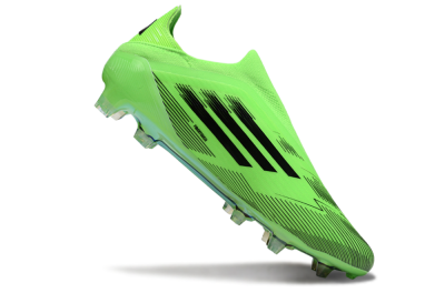 Men's Adidas F50 Elite Laceless FG Football Boots - Green/Black