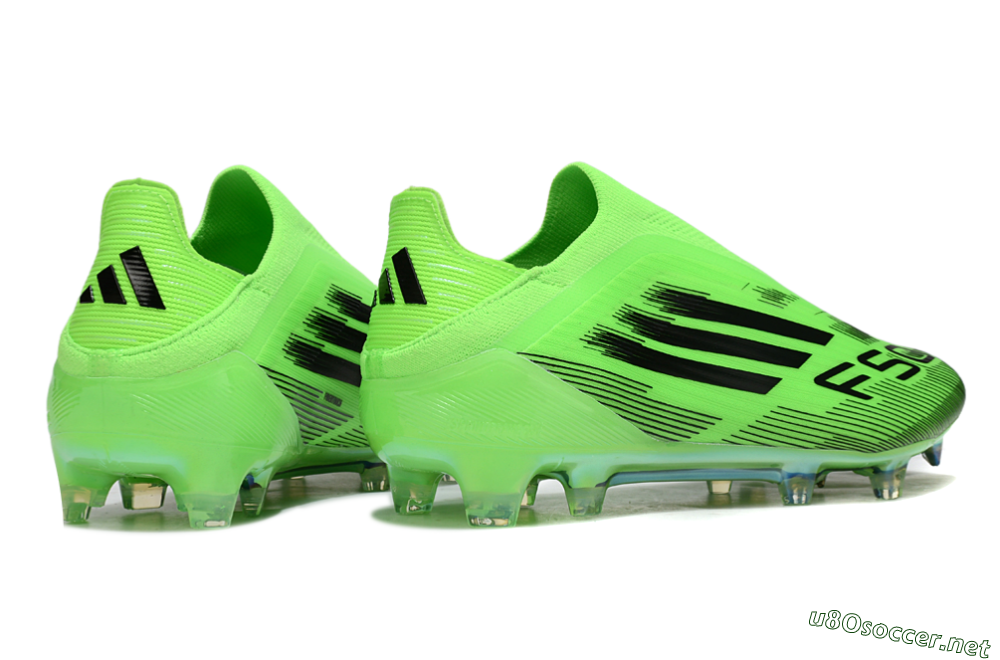 Men's Adidas F50 Elite Laceless FG Football Boots - Green/Black 6