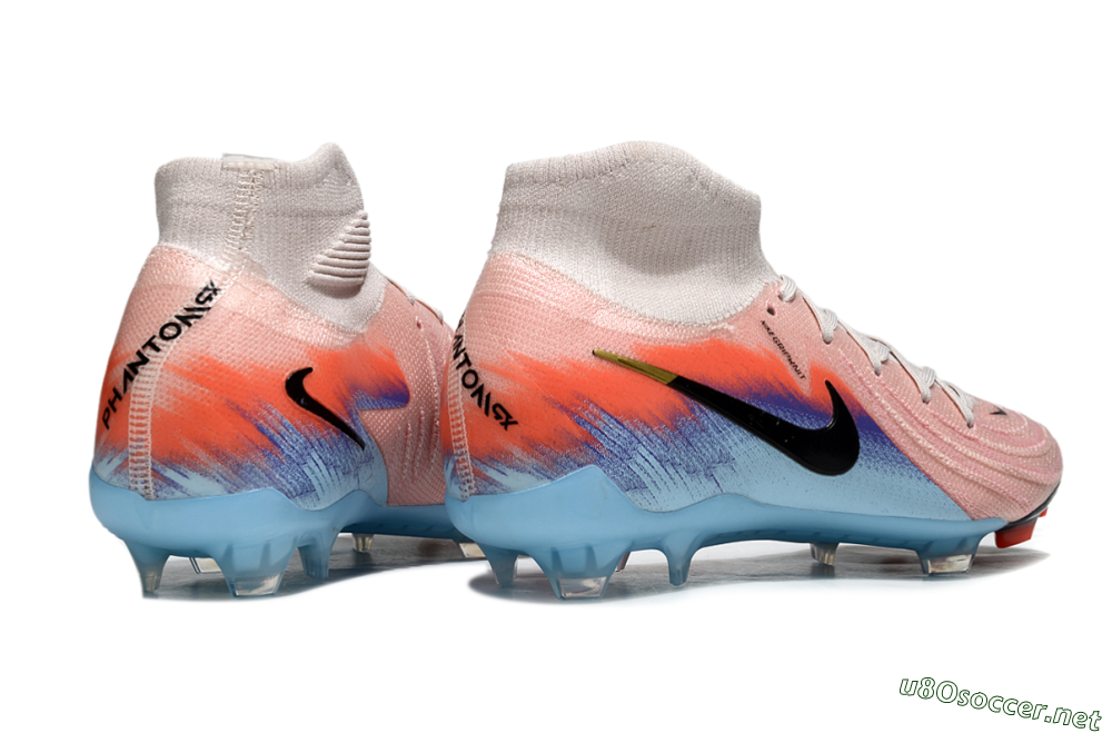 Men's Nike Phantom Luna Elite FG Football Boots - Pink/Red/Blue 6