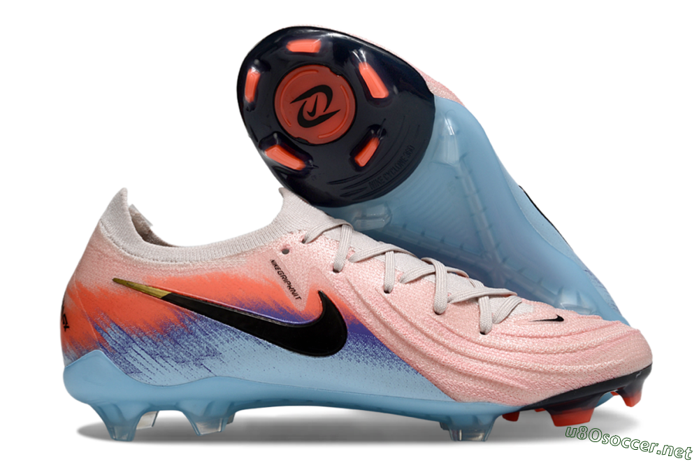 Men's Nike Phantom GX 2 Elite FG Football Boots - Pink/Red/Blue 2