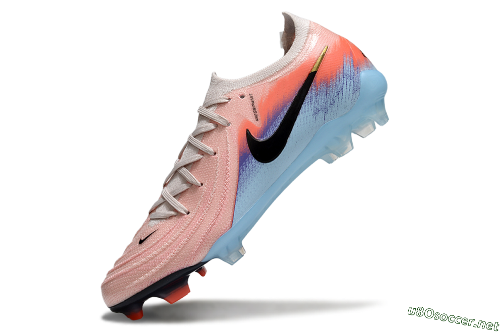 Men's Nike Phantom GX 2 Elite FG Football Boots - Pink/Red/Blue 5