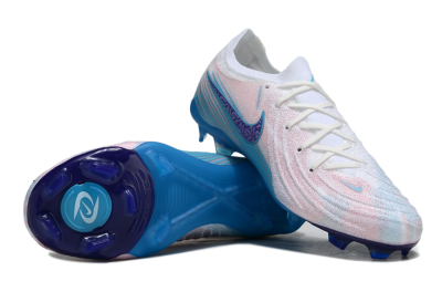 Men's Nike Phantom GX 2 Elite FG Football Boots - White/Pink/Blue