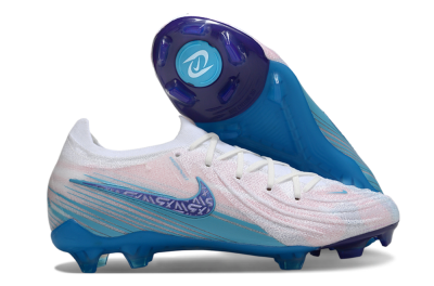 Men's Nike Phantom GX 2 Elite FG Football Boots - White/Pink/Blue