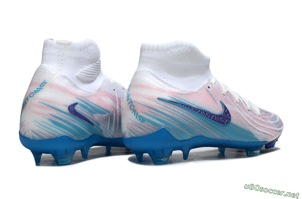 Men's Nike Phantom Luna Elite FG Football Boots - Pink/White/Blue 6