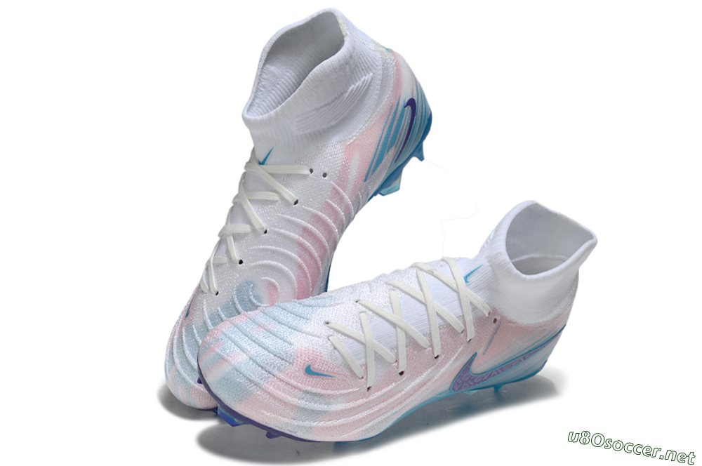Men's Nike Phantom Luna Elite FG Football Boots - Pink/White/Blue 3