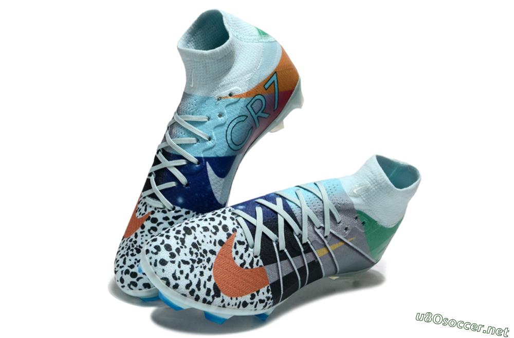 Unisex Nike Air Zoom Mercurial Superfly 10 Elite FG Football Boots - Blue/Red/Black 3