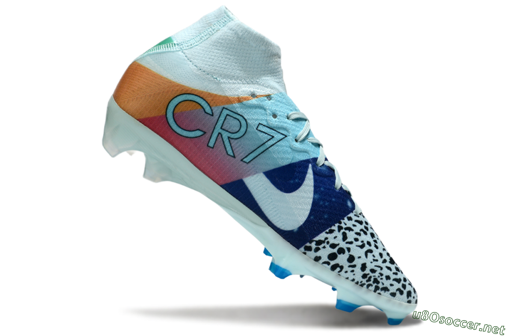 Unisex Nike Air Zoom Mercurial Superfly 10 Elite FG Football Boots - Blue/Red/Black 4