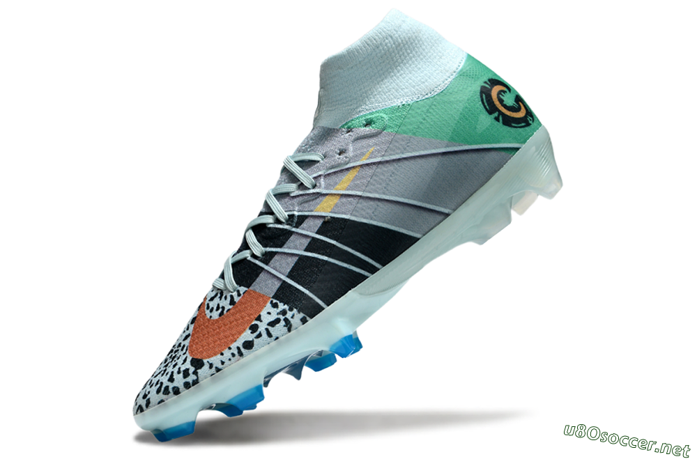 Unisex Nike Air Zoom Mercurial Superfly 10 Elite FG Football Boots - Blue/Red/Black 5